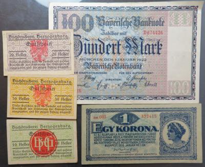 Papiergeld international (ca.109 Stk.) - Mince a medaile
