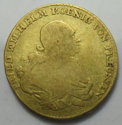 Preussen, Friedrich Wilhelm II. 1786-1797 GOLD - Mince a medaile