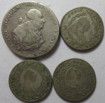 Altdeutschland (11 Stk., davon 9 AR/BIL) - Coins and medals