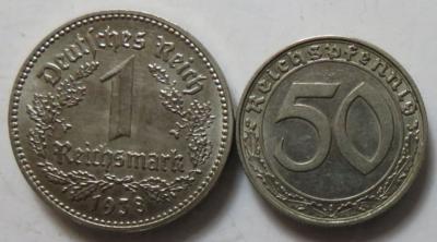Deutsches Reich (ca. 41 Stk., davon ca. 18 AR) - Monete e medaglie