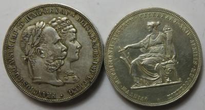 Franz Josef I. (2 Stk. AR) - Münzen und Medaillen