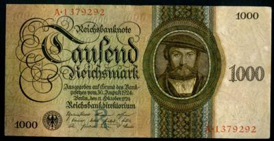 Papiergeld Deutsches Reich - Münzen und Medaillen