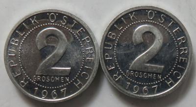 2. Republik (2 Stk. AL) - Monete e medaglie
