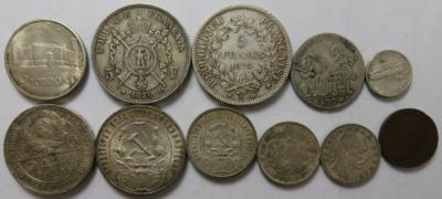 Alle Welt (11 Stk. meist AR) - Coins and medals