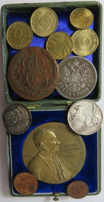 Alle Welt (ca. 60 Stk. vereinzelt auch AR) - Monete e medaglie