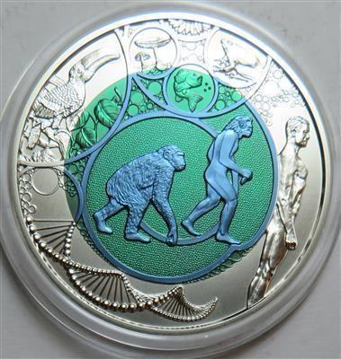 Bimetall Niobmünze Evolution - Münzen und Medaillen