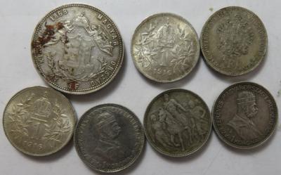 Franz Josef I. (ca. 29 Stk., davon ca. 19 AR) - Monete e medaglie
