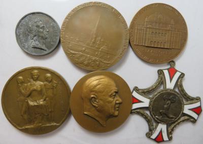 Medaillen Österreich / Wien (6 Stk. AE/MET) - Coins and medals