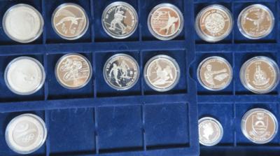 Olympische Spiele 1992 (15 Stk. AR) - Münzen und Medaillen