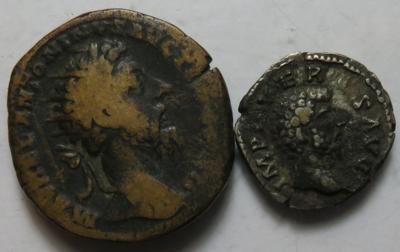 Römische Kaiserzeit (ca. 15 Stk., dabei 1 AR) - Münzen und Medaillen