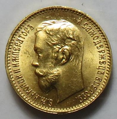 Rußland, Nikolaus II. 1894-1917 GOLD - Coins and medals