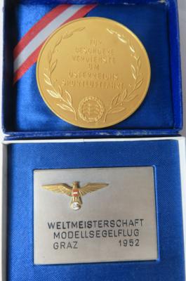 Sportluftfahrt (2 Stk. AE/MET) - Münzen und Medaillen