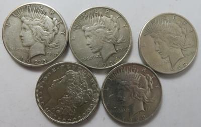 USA (5 Stk. AR) - Münzen und Medaillen