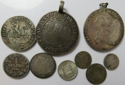 Altdeutschland und Österreich(9 Stk. AR) - Münzen und Medaillen