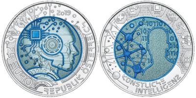 Bimetall Niobmünzen (3 Stk.) - Mince a medaile