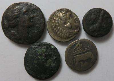 Griechen (ca. 28 Stk., davon 4 AR) - Monete e medaglie