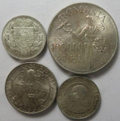 International (ca. 61 Stk., davon ca. 28 AR) - Coins and medals