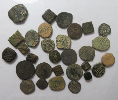 Orientalisch/Indische AE Münzen (ca. 29 Stk.) - Monete e medaglie