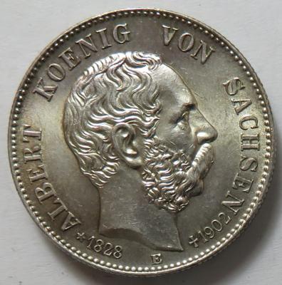Sachsen, Albert 1873-1902 - Monete e medaglie