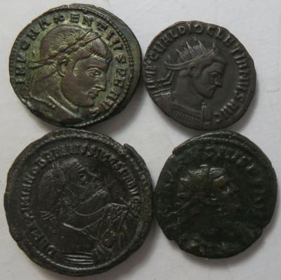 Tetrarchie (ca. 33 Stk., davon 1 AR) - Münzen und Medaillen