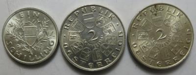 1. Republik (ca 18 Stk., davon ca. 15 AR) - Monete e medaglie