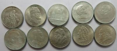 1. Republik, Doppelschillinge(10 Stk. AR) - Coins and medals