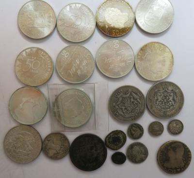 Alle Welt (ca. 22 AR + 120 AE/MET) - Münzen und Medaillen