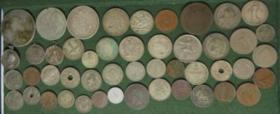 Alle Welt (ca. 47 Stk. auch einige AR) - Münzen und Medaillen