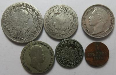 Altdeutschland (6 Stk., davon 5 AR) - Coins and medals