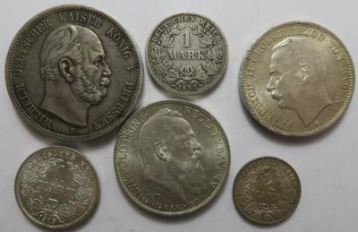 Deutsches Reich (ca. 69 Stk. AR) - Münzen und Medaillen