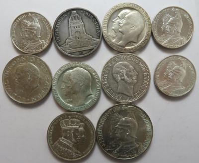 Deutschland (10 Stk. AR) - Münzen und Medaillen