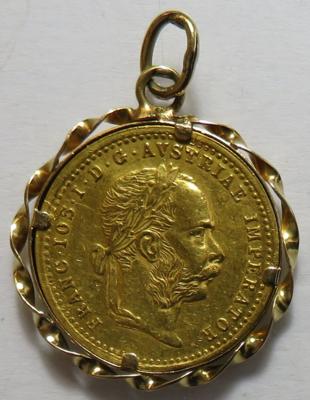 Franz Josef I./Münzanhänger GOLD - Münzen und Medaillen