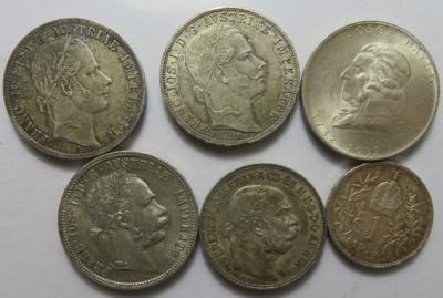 Franz Josef I. und 1. Republik (ca. 21 Stk. AR) - Coins and medals