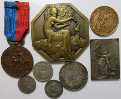 Französische Medaillen (8 Stk. auch AR) - Mince a medaile