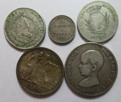 International (ca. 61 Stk., davon ca. 34 AR) - Coins and medals