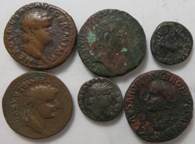 Julisch-claudische Dynastie 27 v.-68 n. Chr. (ca. 18 Stk., davon 1 AR) - Coins and medals