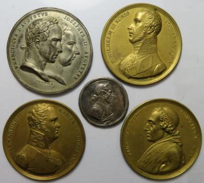Klischees (5 Stk.) - Münzen und Medaillen