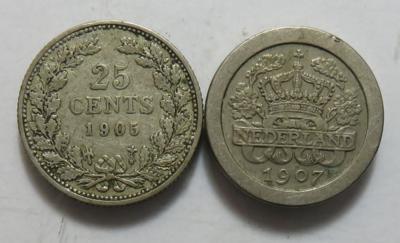 Niederlande (ca. 18 Stk., davon ca. 3 AR) - Münzen und Medaillen