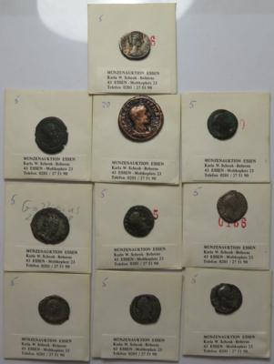 Römische Kaiserzeit (10 Stk. davon 7 AR/BIL) - Mince a medaile