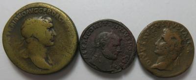 Römische Kaiserzeit (3 Stk. AE) - Coins and medals