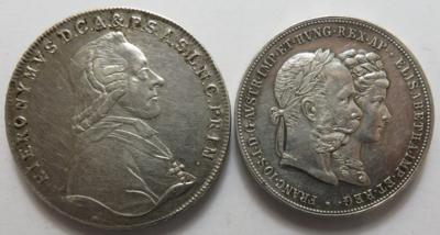 Salzburg und Franz Josef I. (2 AR) - Münzen und Medaillen
