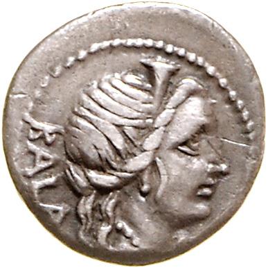 (10 versch. Denare) Rom 97-90 v. C. Avv: Apollokopf, - Monete, medaglie e carta moneta