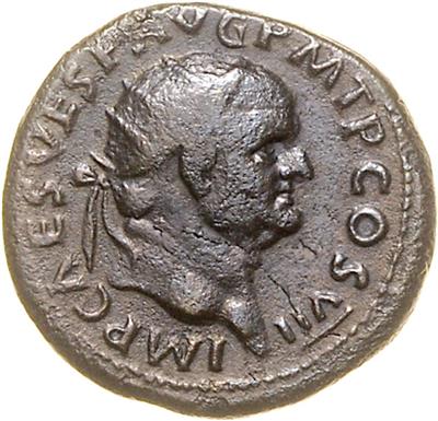 (11 Bronzemünzen auf Lindnerlade) keine Doubletten; Augustus (As mit Gegenstempel,V - Münzen, Medaillen und Papiergeld