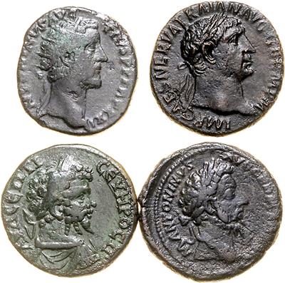 (20 Bronzemünzen auf Lindnerlade) keine Doubletten; Augustus (As, - Coins, medals and paper money