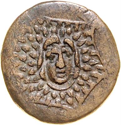 (4 AE/ BIL Münzen) 1.) Hiketas 288-279 v. C. - Mince a medaile
