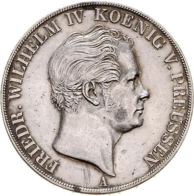 (2 AR) a) Bayern Madonnentaler 1769 München, b) Preussen Vereinsdoppeltaler 1850 A. III-/III - Monete, medaglie e carta moneta