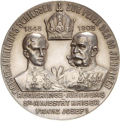 Bozen- Kaiserjubiläumsfestschießen am k. k. Hauptschießstand "Erzherzog Eugen" - Münzen, Medaillen und Papiergeld