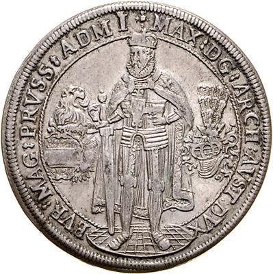 Eh. Maximilian als Hochmeister des Deutschen Ordens - Münzen, Medaillen und Papiergeld