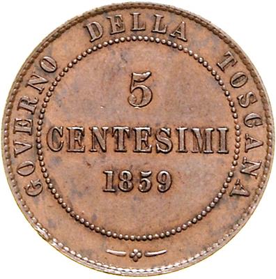 Sardinien, Vittorio Emenuele I., re eletto 1859-1861 - Monete, medaglie e carta moneta