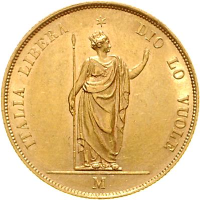 Aufstände/Revolutionen 1848/1849 GOLD - Münzen, Medaillen und Papiergeld